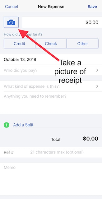 To show viewers how to take a photo of receipts. Keep Track of Expenses and Receipts using Quickbooks